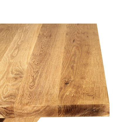 Oakhaven | 2m Natural Oak Wooden Rectangular Dining Table