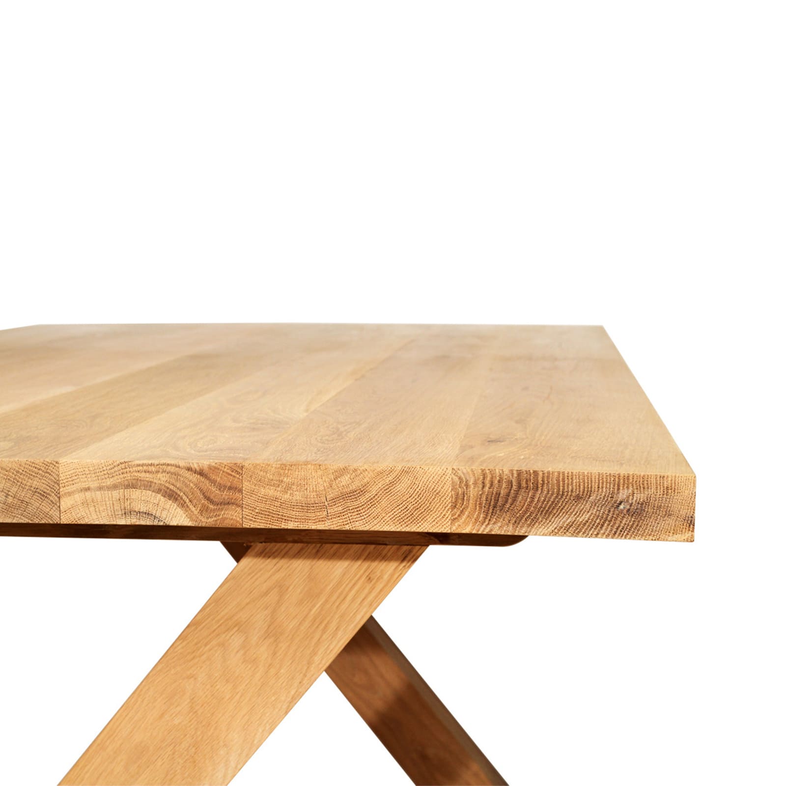 Oakhaven | 2m Natural Oak Wooden Rectangular Dining Table