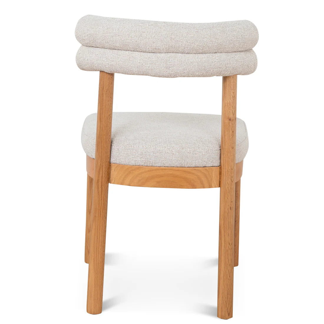 Oakridge Coastal Modern Fabric Wooden Dining Chair | Natural