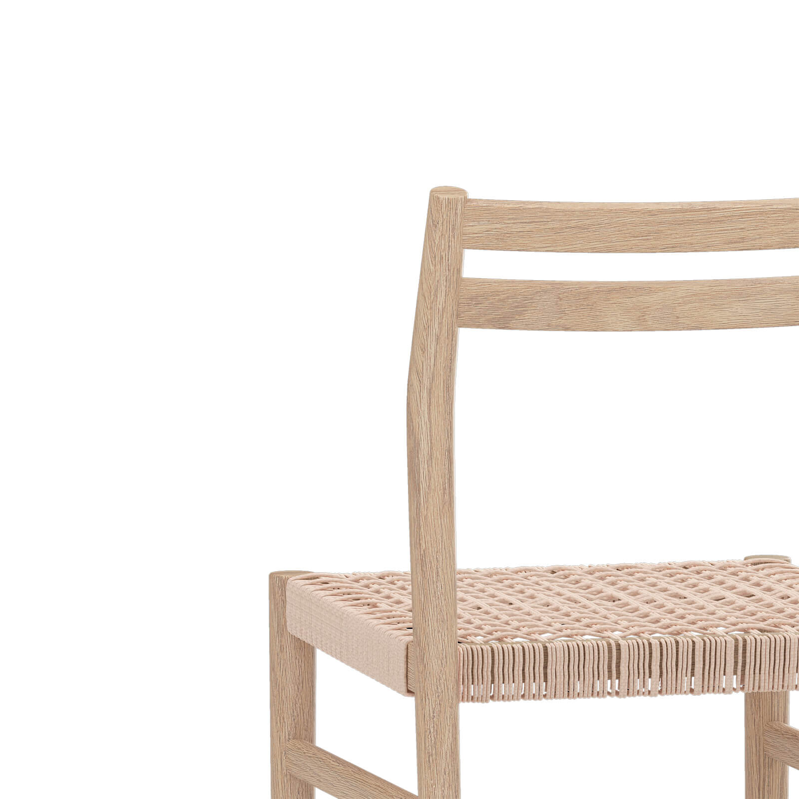 Oakside | Natural Rope Oak Wooden Dining Chairs | Set Of 2 | Natural