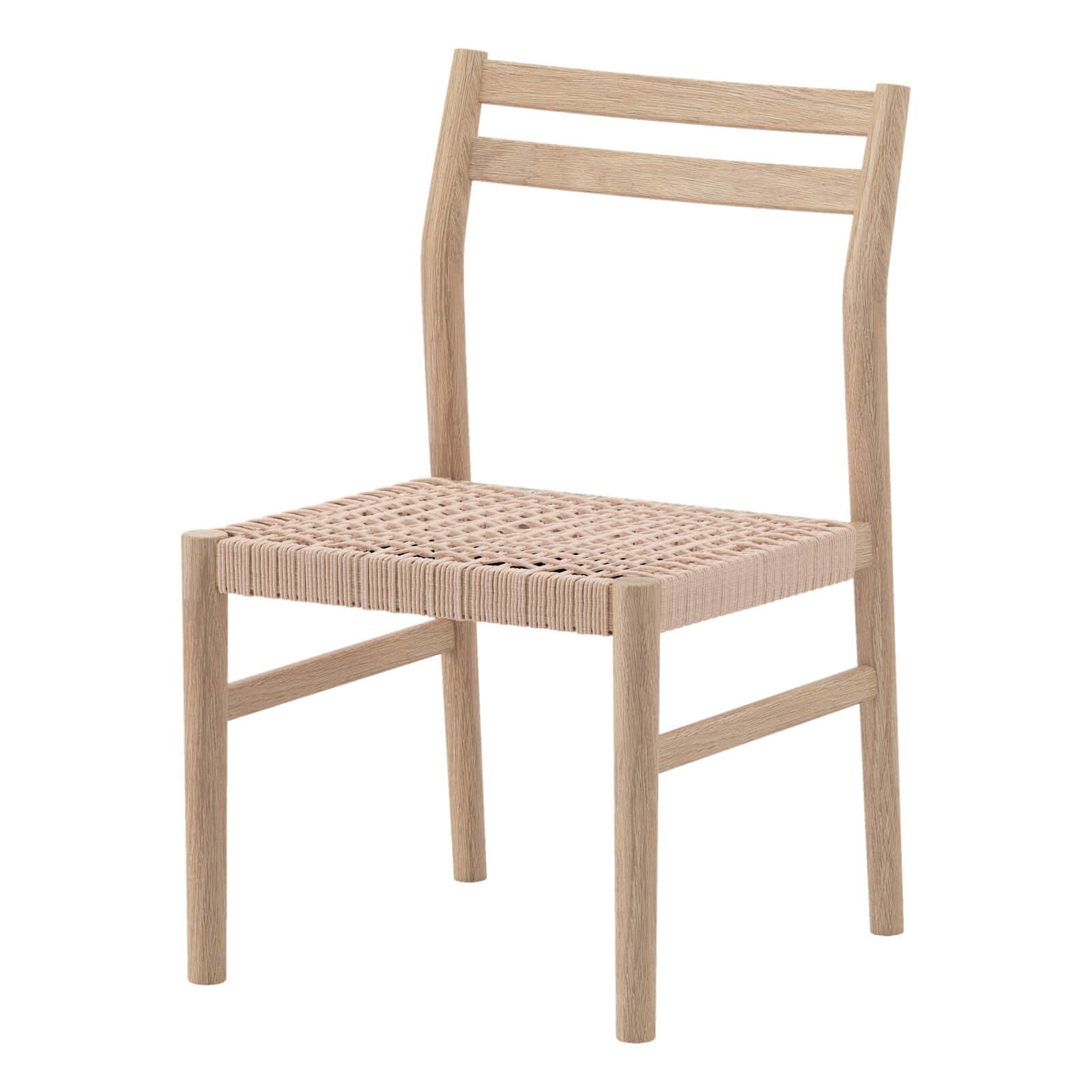 Oakside | Natural Rope Oak Wooden Dining Chairs | Set Of 2 | Natural