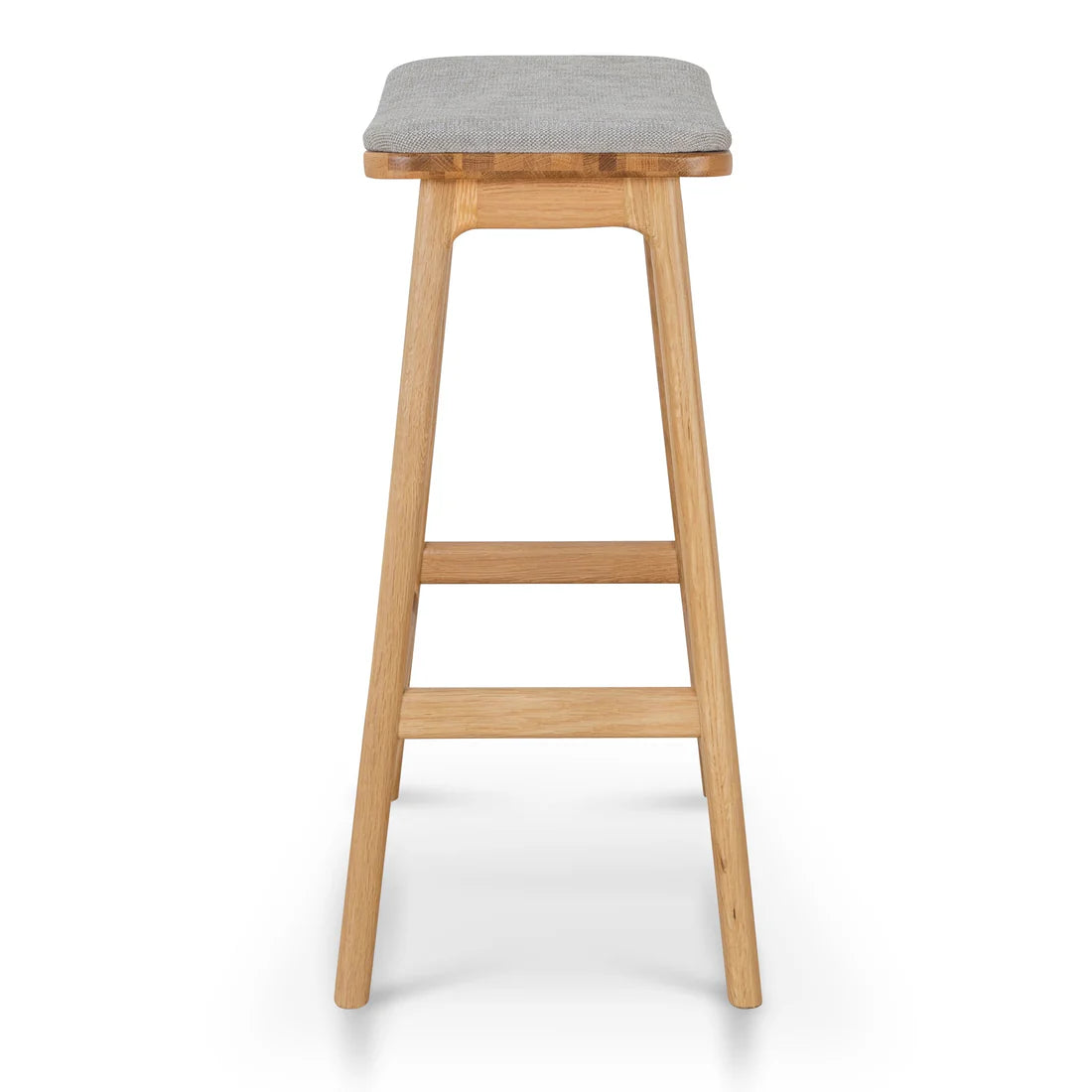 Pasadena | Modern Fabric Wooden Bar Stools | Grey