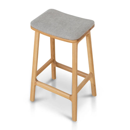 Pasadena | Modern Fabric Wooden Bar Stools | Grey