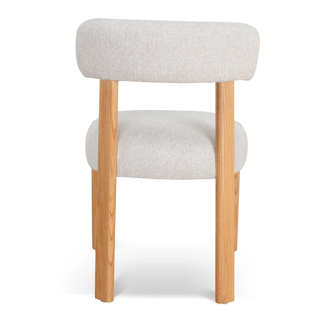 Regatta | Coastal Modern Beige Fabric Wooden Dining Chairs | Beige