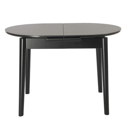 Sacramento | Wooden Ceramic Black Grey 1.4m Oval Extension Table | Black