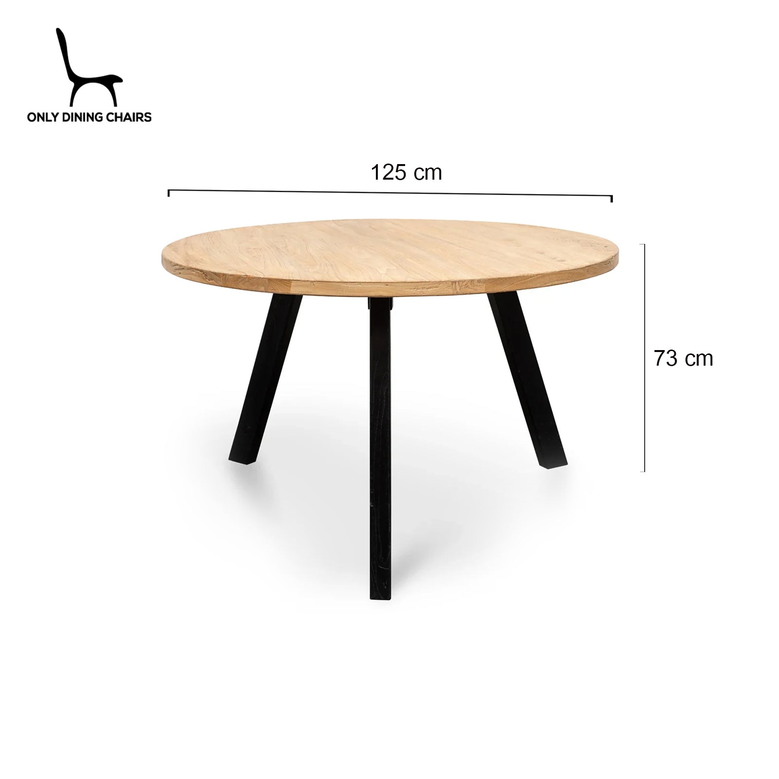 Sanford | Natural Scandinavian Style 1.25m Wooden Round Table