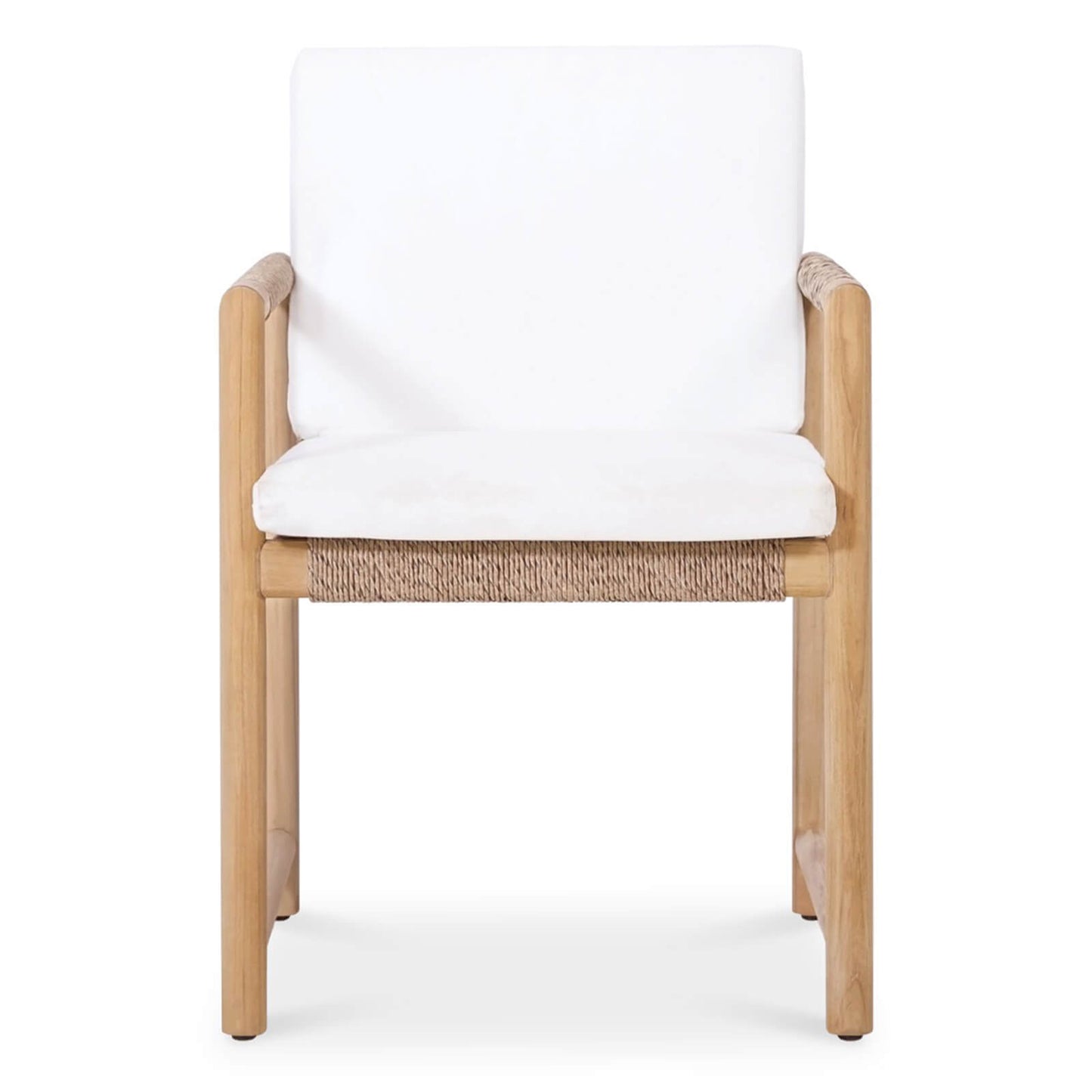 Seacrest | Natural Teak Timber Outdoor Dining Chair With Arms