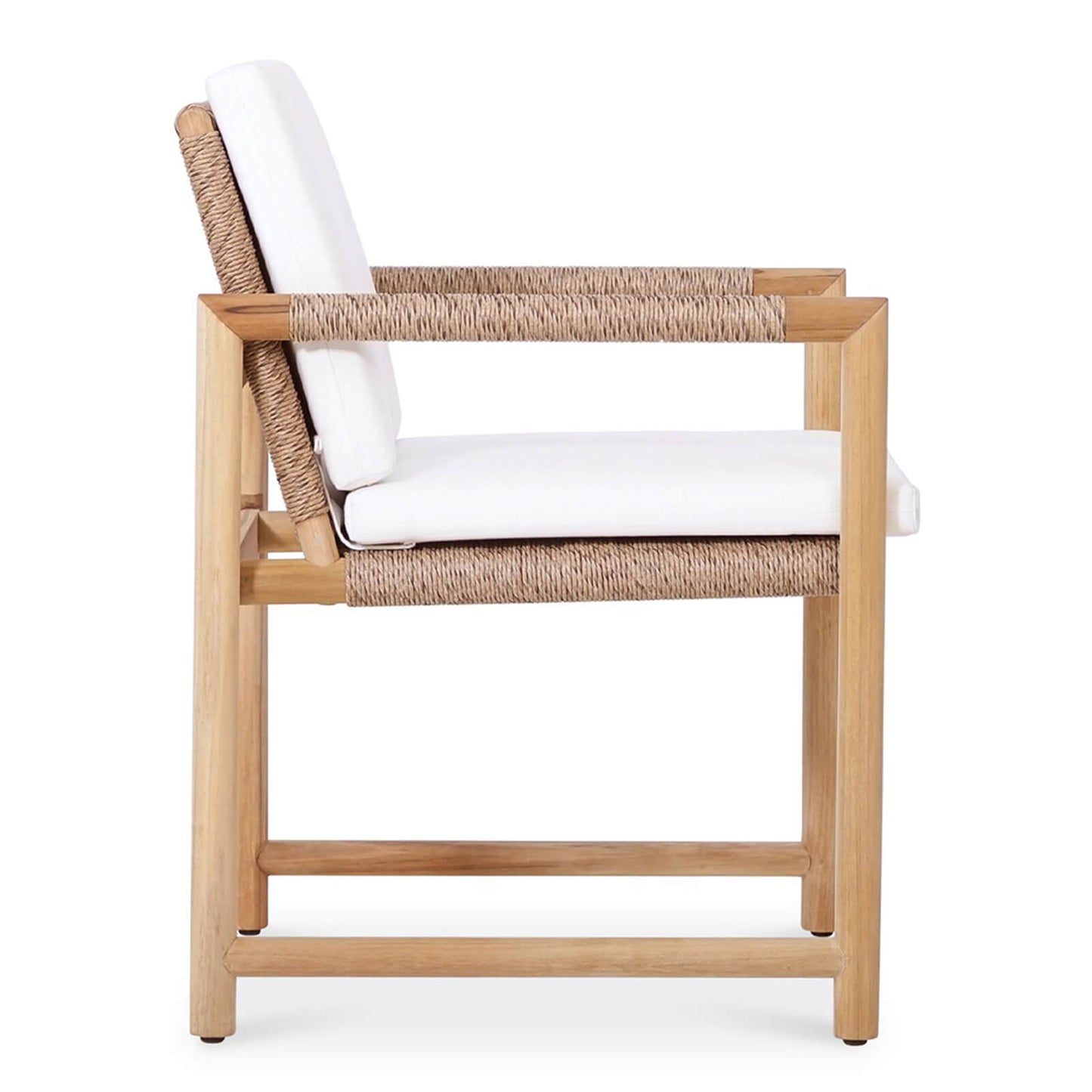 Seacrest | Natural Teak Timber Outdoor Dining Chair With Arms