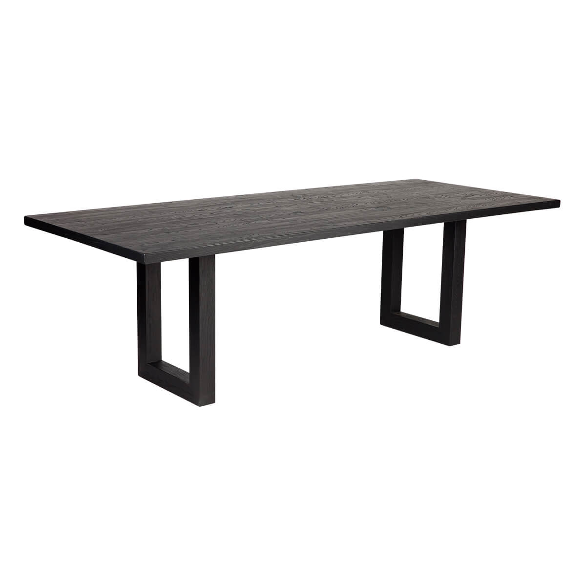 Stillwater | Contemporary Black White 2.4m Wooden Rectangular Dining Table | Black