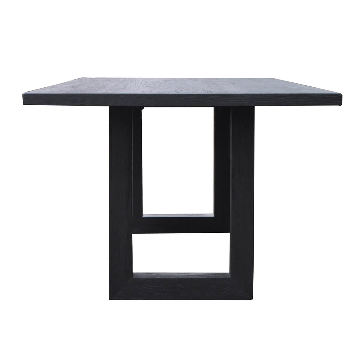 Stillwater | Contemporary Black White 2.4m Wooden Rectangular Dining Table | Black