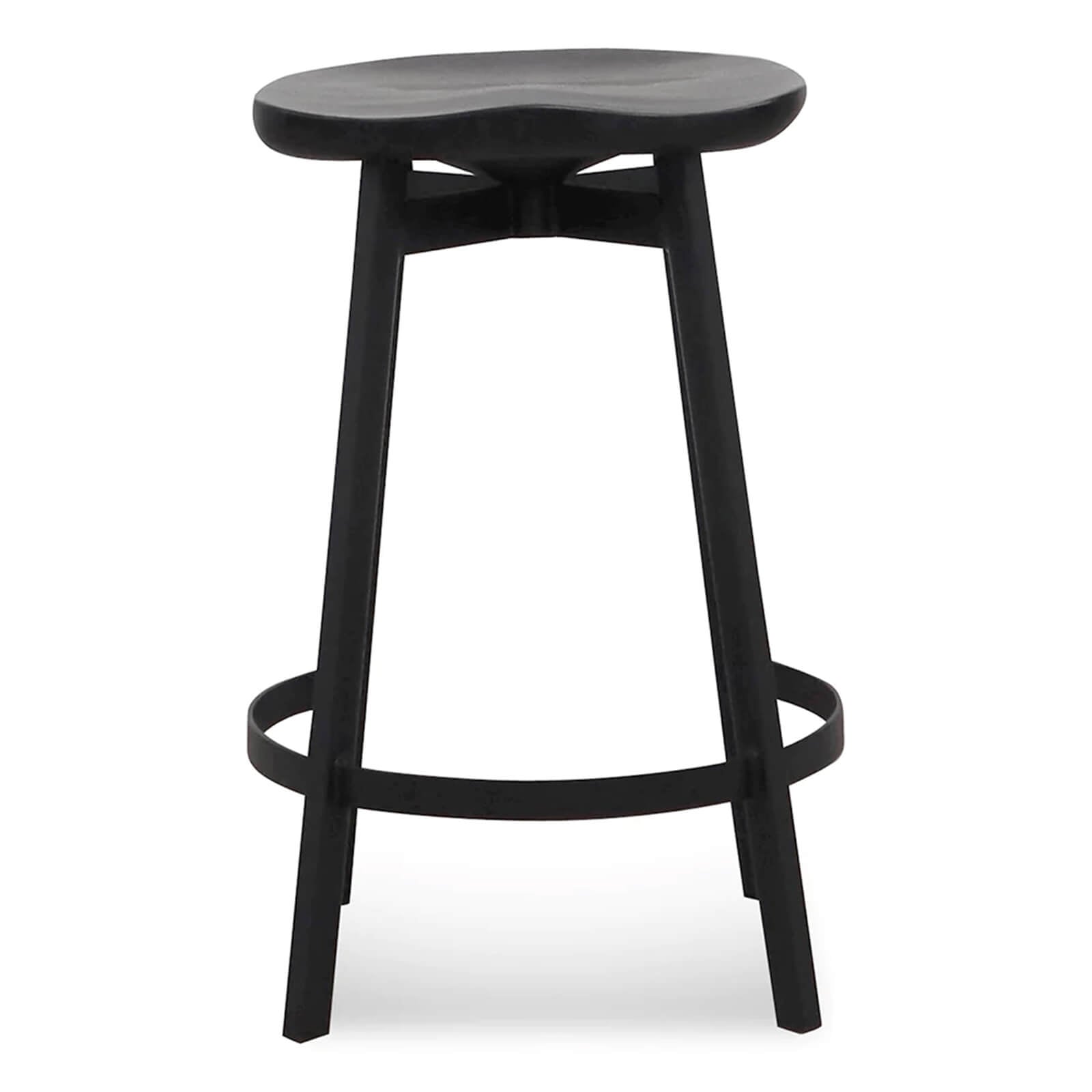 Sullivan | Industrial Metal 65cm Wooden Bar Stools | Set Of 2