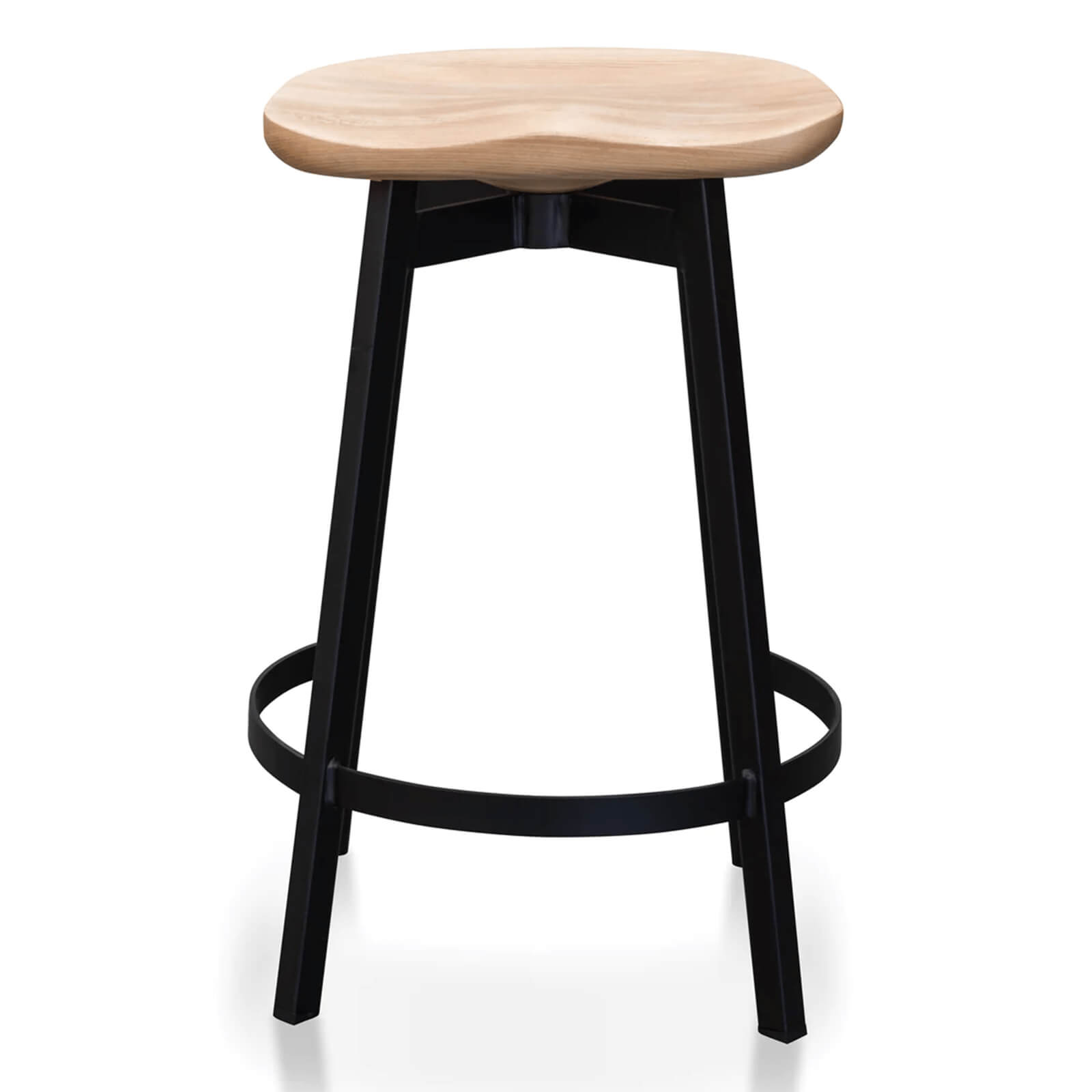 Sullivan | Industrial Metal 65cm Wooden Bar Stools | Set Of 2