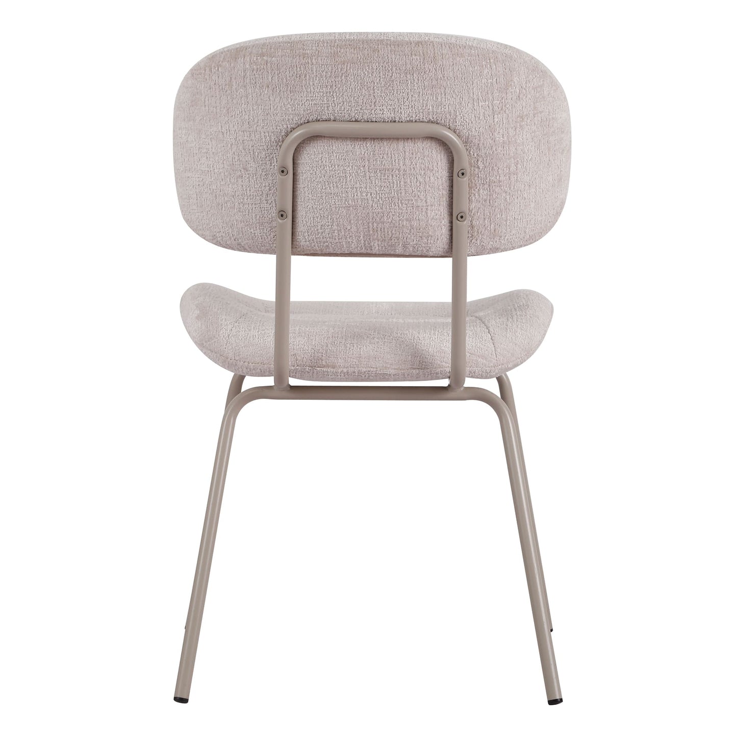 Trondheim | Scandinavian Modern Fabric Dining Chairs | Set Of 2 | Pearl