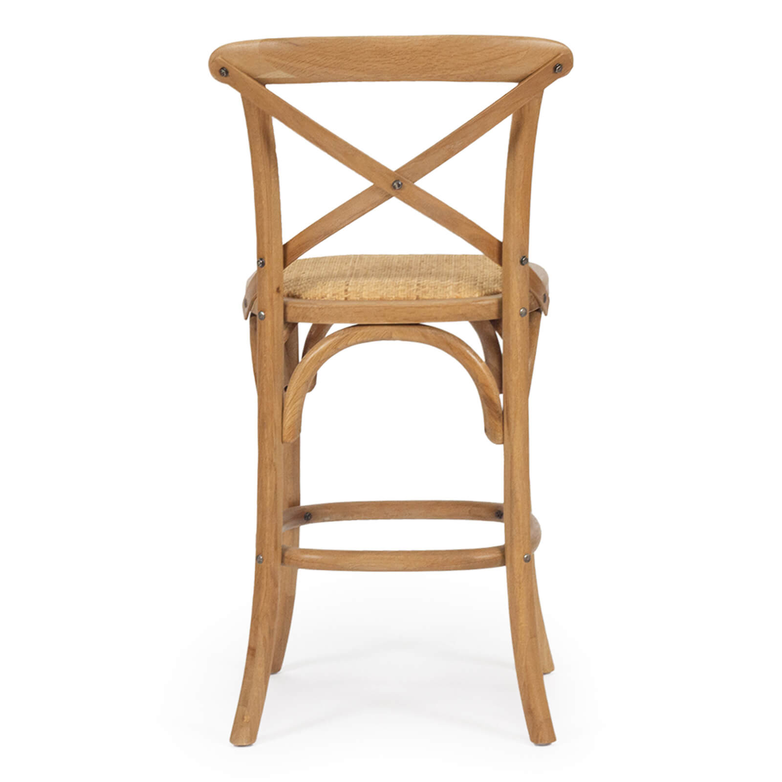 Virginia | Coastal French Provincial Wooden Bar Stools | Natural 