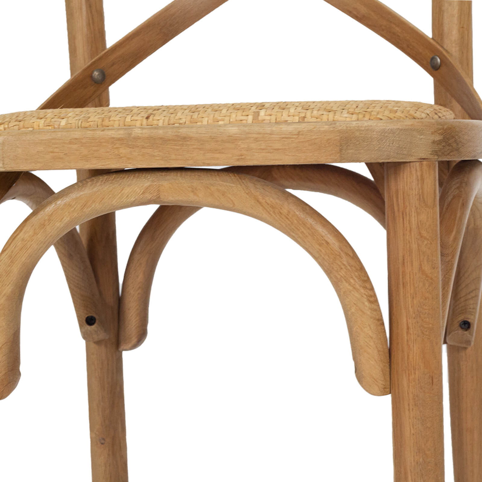 Virginia | Coastal French Provincial Wooden Bar Stools | Natural 