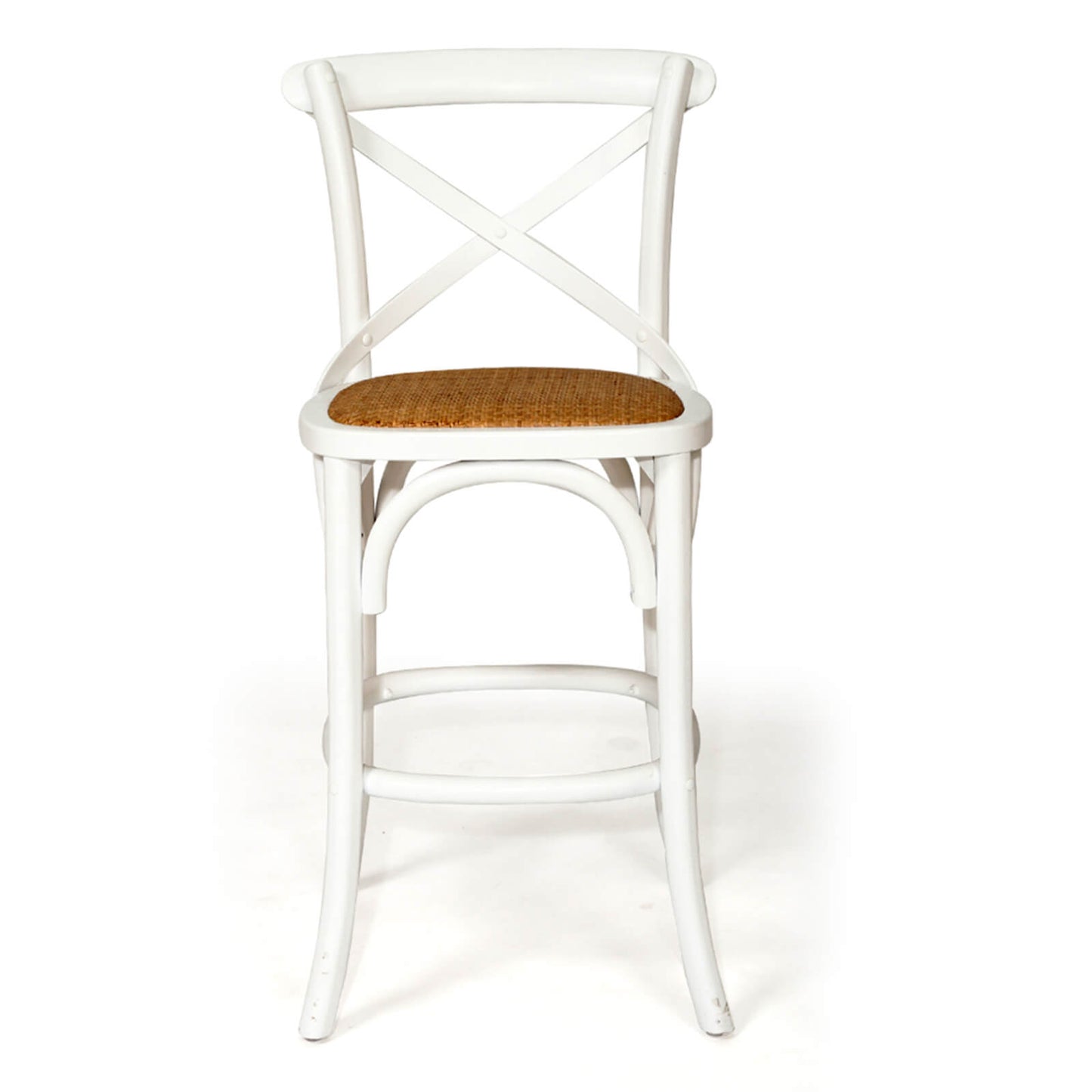 Virginia | Coastal French Provincial Wooden Bar Stools | White