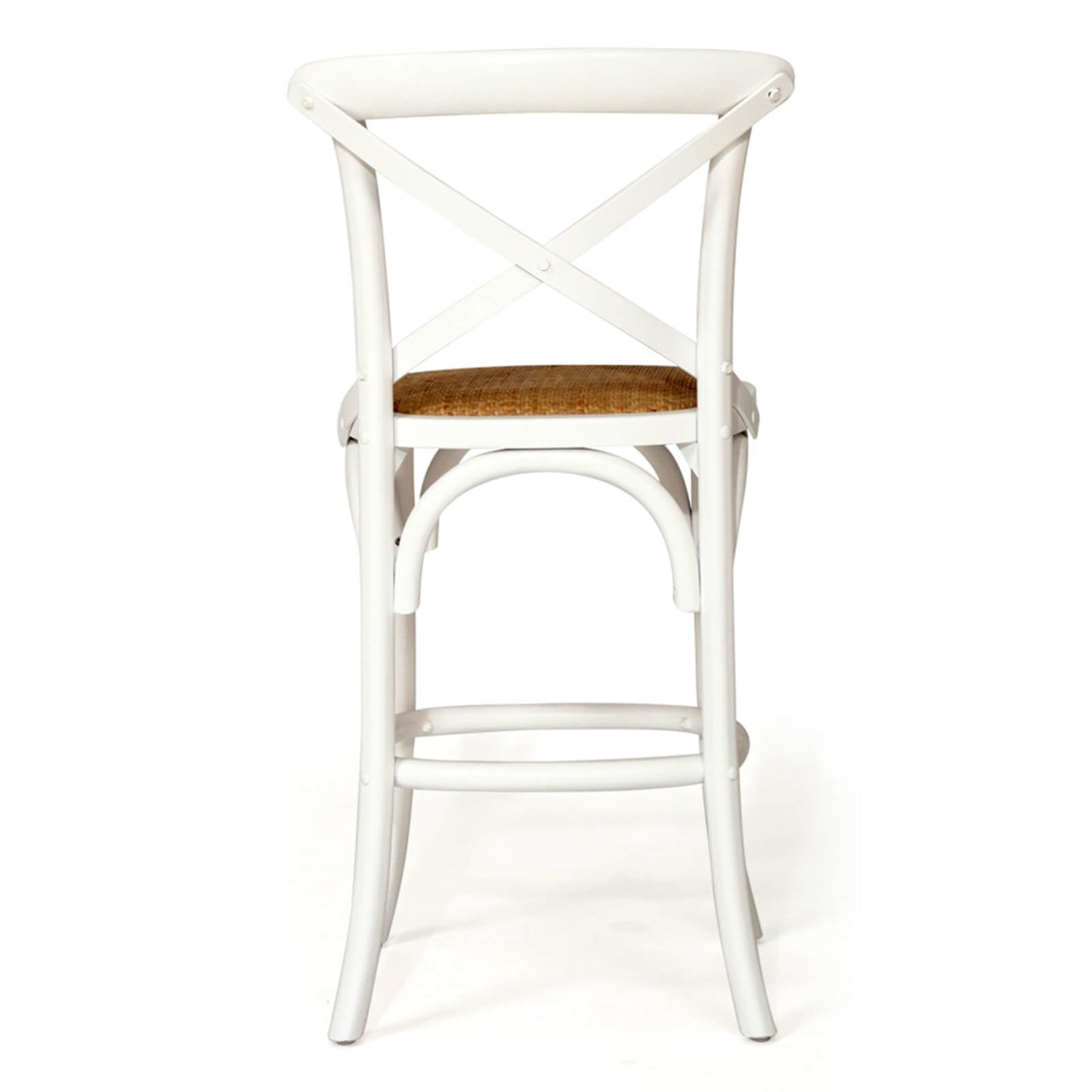 Virginia | Coastal French Provincial Wooden Bar Stools | White