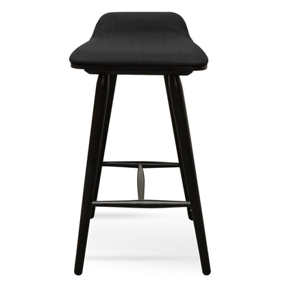 Woodridge | Contemporary Backless Wooden Bar Stool | Black