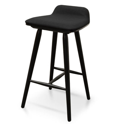 Woodridge | Contemporary Backless Wooden Bar Stool | Black