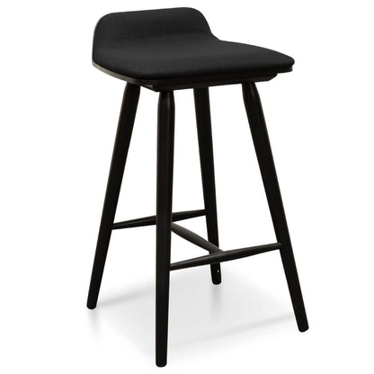 Woodridge | Contemporary Backless Wooden Bar Stool | Black