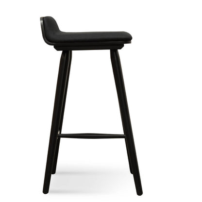 Woodridge | Contemporary Backless Wooden Bar Stool | Black