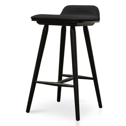 Woodridge | Contemporary Backless Wooden Bar Stool | Black