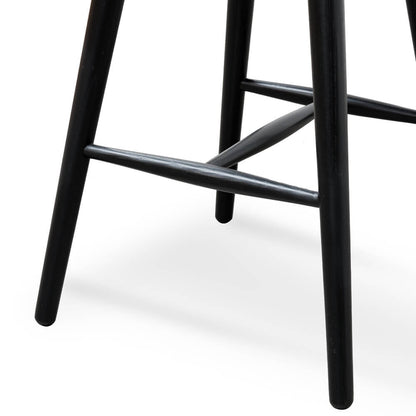 Woodridge | Contemporary Backless Wooden Bar Stool | Black