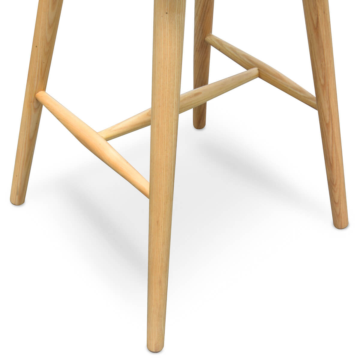 Woodridge | Contemporary Backless Wooden Bar Stool | Grey