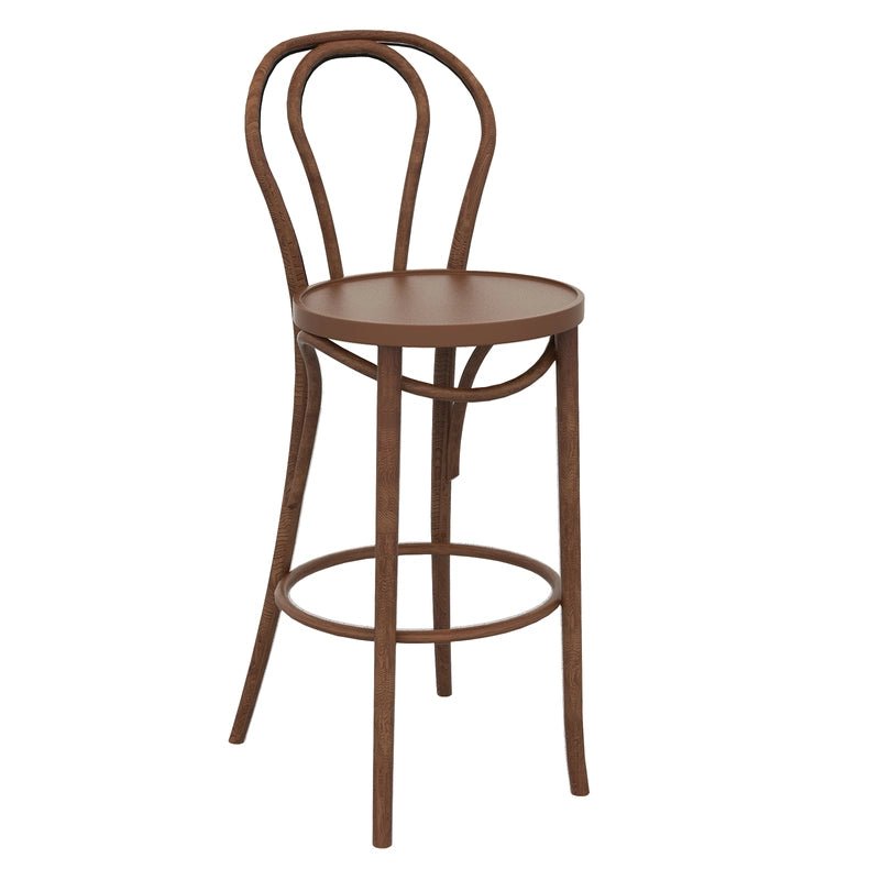 Inglewood | Country Style Wooden Bar Stools | Walnut