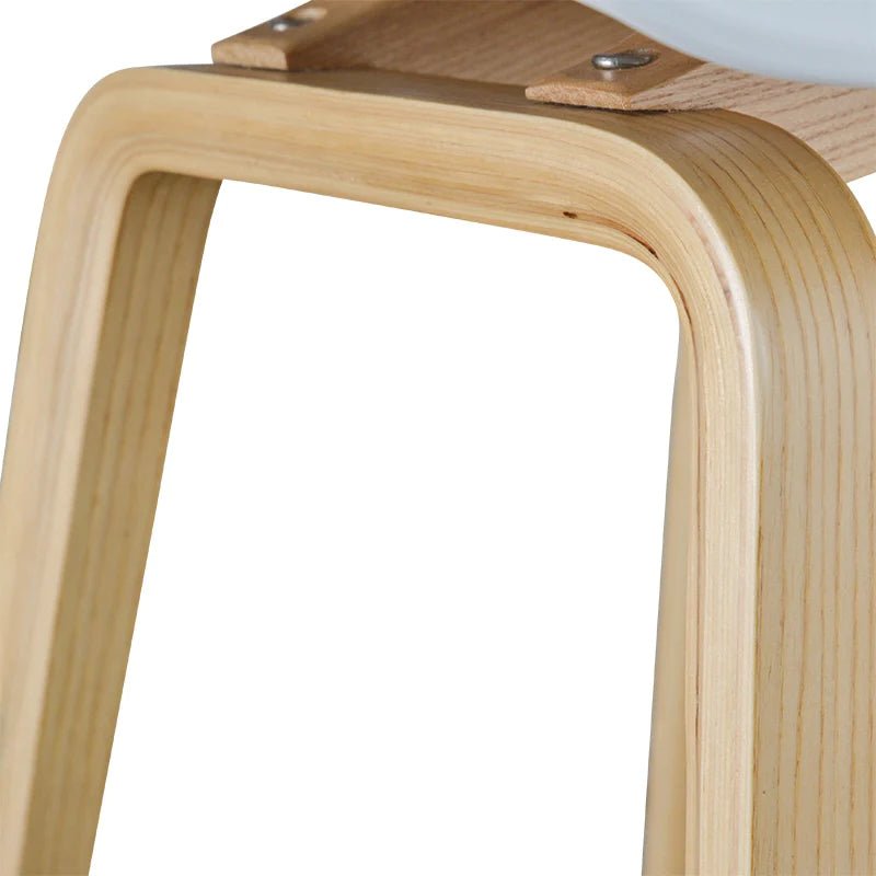 Marbella | Contemporary Coastal Wooden Bar Stool | White