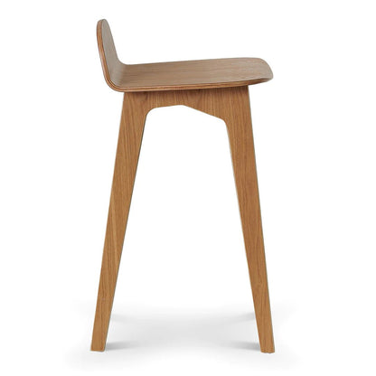 Oaklands | Scandinavian Style Natural Black Wooden Bar Stools