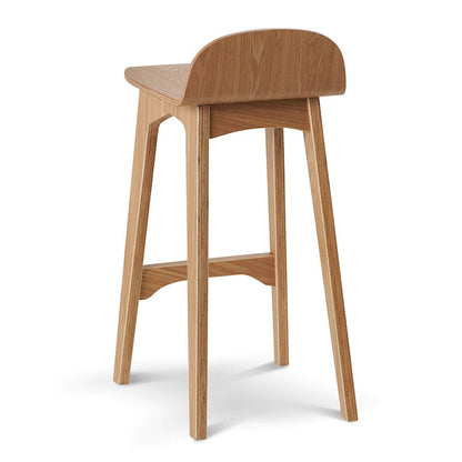 Oaklands | Scandinavian Style Natural Black Wooden Bar Stools